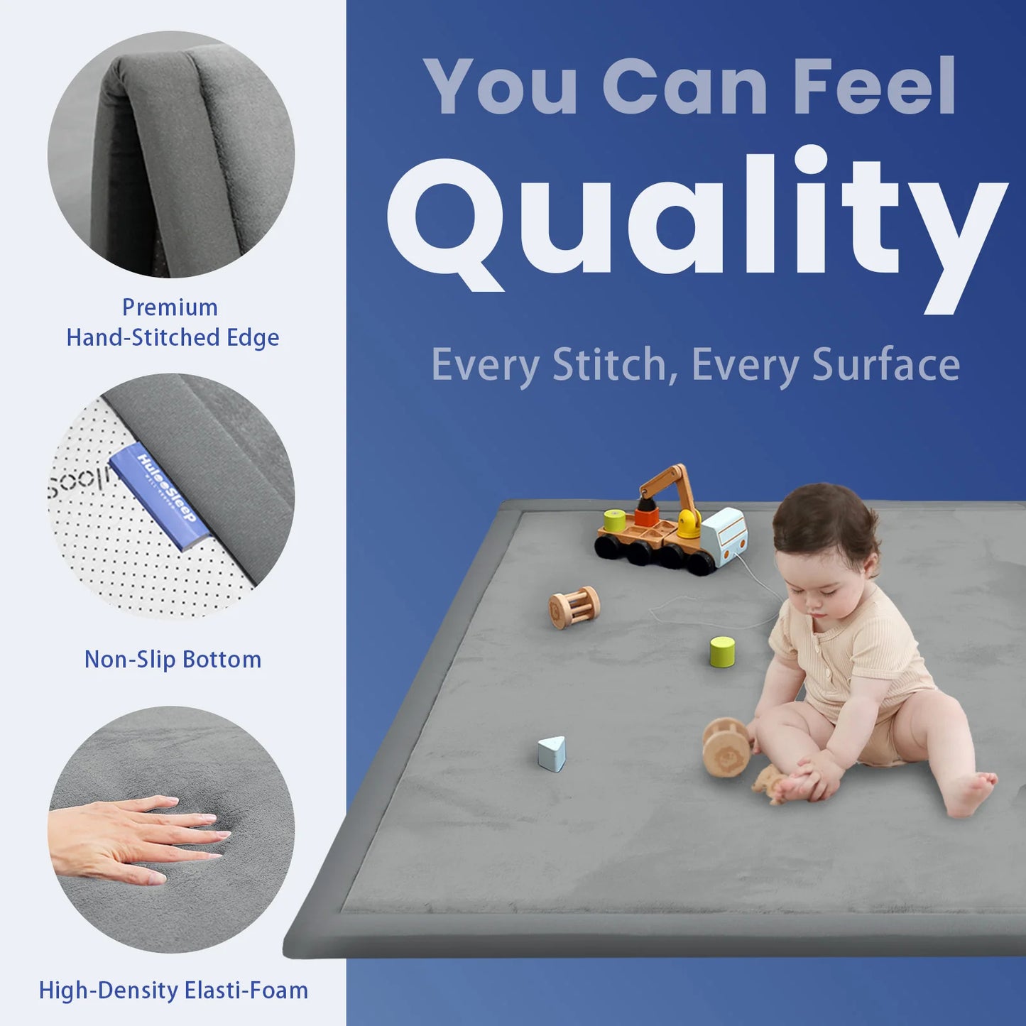 LullaMat® 1.3" Thick CloudFoam™ Play Mat